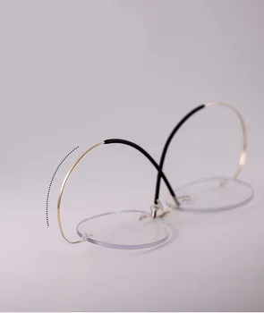 Kolo bez obrúčok Okuliare pánske Optické Sklá Predpis Anti modré svetlo Oculos Krátkozrakosť, Multifokálne Šošovky Ženy Okuliare, Rám