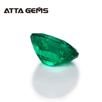 Kolumbijskej Emerald Voľné Drahokam Oválne Stretávajú Rez šperkárstvo Oválne 8 mm*10 mm 2 Karát Hydrotermálne Emerald Šperky Kameň