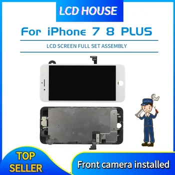 Kompletné LCD Displej pre iPhone 7 8 Plus 7P 8P Displej plne Nastaviť Montáž 3D Dotyk Digitalizátorom. Nahradenie Testované Fotoaparát na Prednej strane