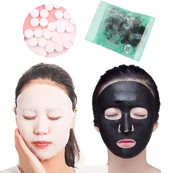 Kompresia Maska na Tvár Masku, Jednorazové Bavlna Papier DIY Masky na Tvár Starostlivosť o Pleť Hydratačný Zubov Stlačený Masky