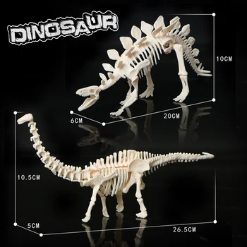 Kopať a objavte Kostra dinosaura zemné súpravy.extrakt kosti z hliny blok s kopanie nástroje Kreatívne Hračky