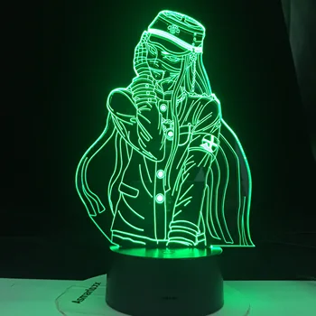 Korekiyo Shinguji Obrázok Hry lampa Danganronpa V3 3D Nočného Priateľmi Prekvapenie Narodeninám 16 Farieb Lampa Dropshipping