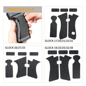 Kosibate protišmykovým Gumovým Textúra Grip Zabaliť Pásku Rukavice pre Glock 17 glock 19 Závesu 9mm Pištoľ glock Príslušenstvo
