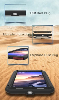 Kovové puzdro Pre Xiao Mi Max 3 Prípad 2 Brnenie celého Tela Ochranný Kryt Shockproof Prípade pre Xiao Mi Max 3 Veci Mi Max2 Max3