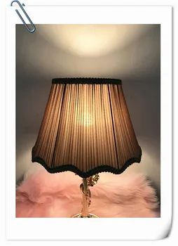 Kovové Tienidlo pre stolové lampy vlnový model svetla kryt textílie stolná lampa kryt pre spálne, obývacia izba dekorácie
