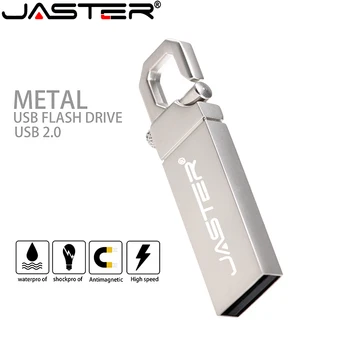 Kovový prívesok na USB flash memory stick Vlastné logo pero disk s kapacitou 8 gb 16 GB 32 GB, 64 GB 128 GB USB 2.0 lezenie tlačidlo karabína