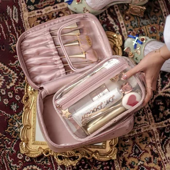 Kozmetická Taška Na Cestovanie Toaletná Skladovanie Taška Krásy Make-Up Tašky Kozmetiku Organizátor Zips Tvoria Prípade