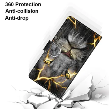 Kožené Flip Kreslených Mačka puzdro pre Asus Zenfone 3 Max ZC520TL 5 Lite Ísť ZC600KL ZB500KL ZA550KL X008D X00KD X017D X00RD Kryt