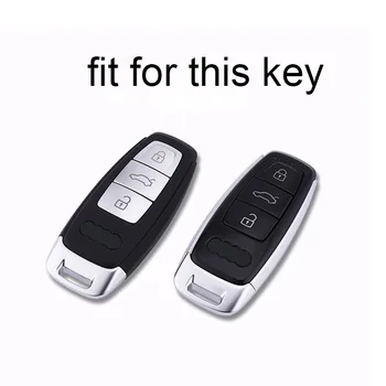 Kožené Kľúča Vozidla Pokrytie Prípad pre Audi A6, A7, A8 otázka č. 8 E-tron C8 D5 A8L A6L 2018 2019 2020 Príslušenstvo Kryt Kľúča Vozidla Ochrany