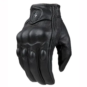 Kožené motocyklové rukavice pretekárske rukavice jazdy motocykel závodná ochrany