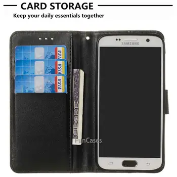 Kožené peňaženky telefón Flip puzdro pre Samsung S7 mobilný telefón panel držiak banka kartu fotografie pre Samsung Galaxy S7 framep slot flip