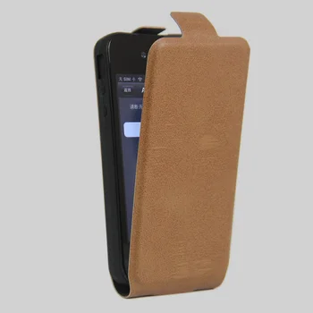 Kožené puzdro pre iPhone 4 4S Magnetické adsorpcie hore-dole flip puzdro pre Apple iPhone 4s Ochranné puzdro Drapákové Závesu