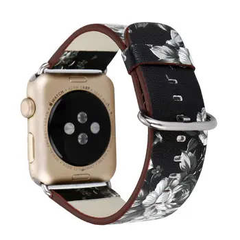 Kožené Sólo Slučky Popruh pre Apple hodinky 6 kapela 40 mm 44 mm 38 mm 42mm Kvet Pás Watchband pre iwatch series 5 4 3 2 1 príslušenstvo