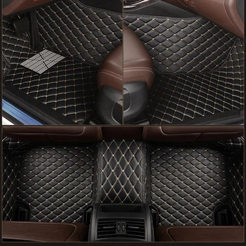 Kožené Vlastné auto rohože pre CHRYSLER 300C 300s Turné 200 grand voyager Pacifica PT Cruiser koberec auto príslušenstvo