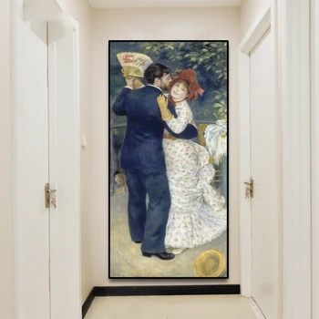 Krajina Tanec Tým, Pierre Auguste Renoir Maľovanie Klasické Plátno Tlačiť Umenie Klasické Plagáty a Tlačí na Steny Umenie Domova Obrázok