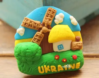Krajina Života na Ukrajine Cestovnom ruchu obchod so Legrační Karikatúra Gumy Magnet DARČEK