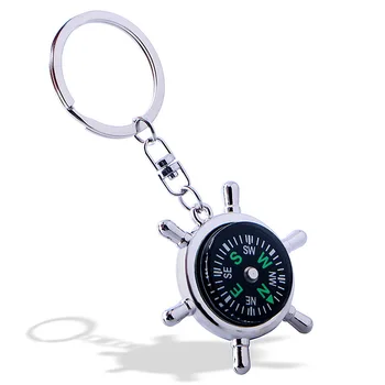 Kreatívne DesignPortable Námorný Kompas Keychain KeyRing Reťazca Darček Turistické Navigácie príslušenstvo Kreatívne Darčeky