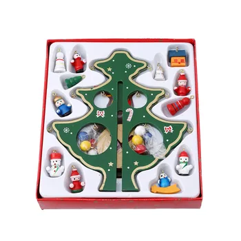 Kreatívne HOBBY Drevené Vianočný Strom Dekorácie na Vianočný Darček Vianočný Strom Ornament Stôl písací Stôl Dekorácie