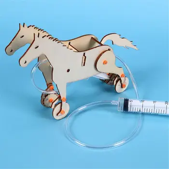 Kreatívne hydraulické stroje kôň piestové technológie Popular Science Kreatívne HOBBY puzzle montáž mechanického modelu hračka