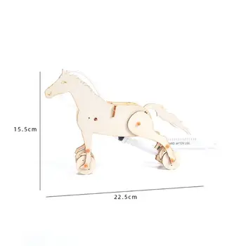 Kreatívne hydraulické stroje kôň piestové technológie Popular Science Kreatívne HOBBY puzzle montáž mechanického modelu hračka