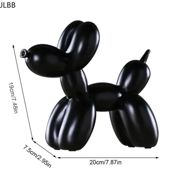 Kreatívne Malé Ozdoby Balón Psa, pre Domova Dekorácie Remesiel Figúrky & Miniatúr - Black