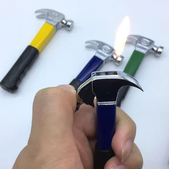 Kreatívne Mini Kladivo nástroje Oheň Naplniteľné Cigaretový Zapaľovač Bután Plynu Ozdoby, Hračky Ľahšie Domáce Dekorácie Dobré Pre Darček