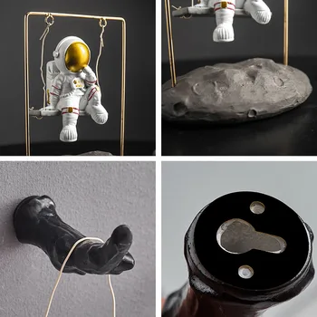 Kreatívne Swing Astronaut Socha Model Stolové Dekorácie, Ozdoby Na Stene Visí Domáce Dekorácie Príslušenstvo Astronaut Figúrky