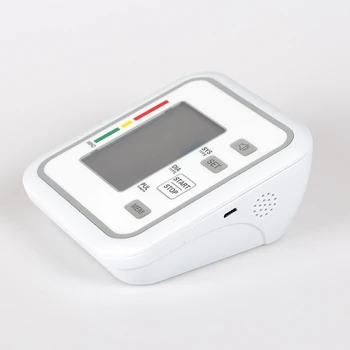 Krvný Tlak Monitor Hornej končatiny Domov BP Sfigmo anglický Hlas Automatické Elektrické PR Tonometer Lcd Sphygmomanometer