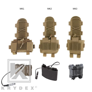 KRYDEX Taktické MK2 Protiváhu Batérie Puzdro GPNVG-18 Batérie Poľa Pre Boj proti Prilba Príslušenstvo Skladovanie, Uchovávanie Systém