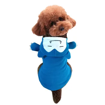 Krásne Pokémon Oblečenie Zimné Pet S/M/L Kabát s Kapucňou, Bunda Teplé Modré Veľké Zvieratá Kostýmy Oblečenie Pre Golden Retriever Pes Teddy NOVÉ
