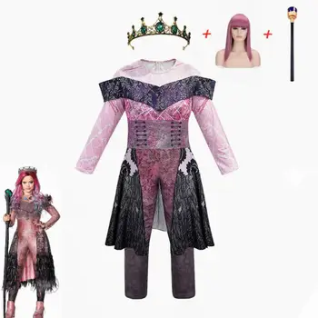 Kráľovná Audrey Evie Kostýmy Dievčatá Halloween Kostýmy Pre Ženy Zábavné Strán Deti Audrey Potomkov 3 Mal Cosplay Kostým Fantasia
