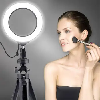 Krúžok Svetlo S Statív LED Kruhu Svetla Stlmiť Svetlo S Statív Pre tvoria Žiť vo Vode, Fotografie, Fotografovanie Selfie 6 cm