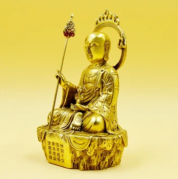 Ksitigarbha sochu Budhu Ksitigarbha Bódhisattva obrázok medi Kráľ Inferno vysoká asi 17 cm