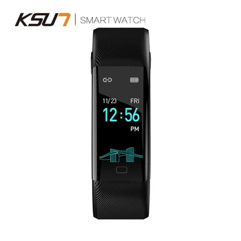 KSS904 Smart Hodinky Vodotesné Monitor Spánku Bluetooth Smart Náramok Srdcovej frekvencie Odnímateľný Beží Dotyk Šport Farebný Displej