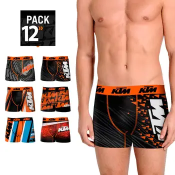 KTM boxerky pack 6/12 jednotiek v rôznych farbách pre mužov vyrobené z mikrovlákna
