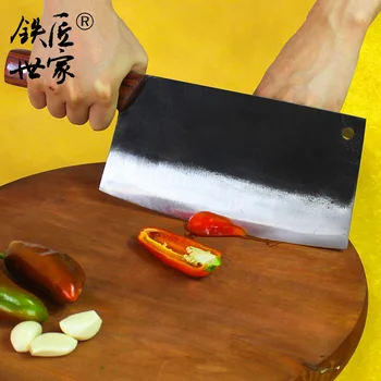 Kuchár kuchynský nôž 8 Palcový Čínsky ručne kované krájanie, nôž, sekáčik zeleniny, ovocia, mäsa, rýb kuchynský nôž кухонные ножи