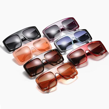 KUJUNY Trendy Veľké Rámom slnečné Okuliare Dámy Gradient Farebné Slnečné Okuliare Mužov Nadrozmerné Okuliare Ženy Dizajn Značky Eyewears