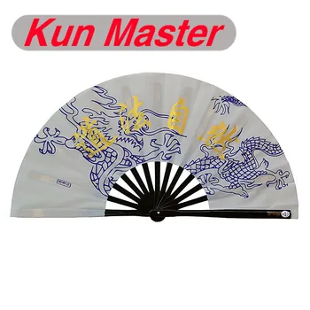 Kun Master 34 Cm Bamboo Čínskej Kung-Fu Tai Chi Ventilátor S Čínske Slovo Dizajn Red Blavk Striebro Zlato Kryt