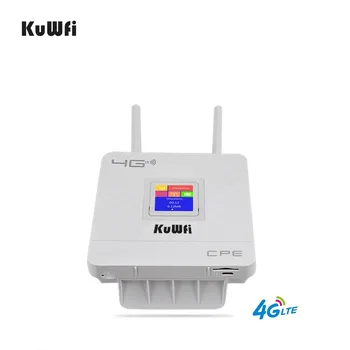 KuWFi 300Mbps Wireless Router 4G LTE, Wifi Router S Slot Karty SIM&Port RJ45 Dual Externé Antény pre domáce