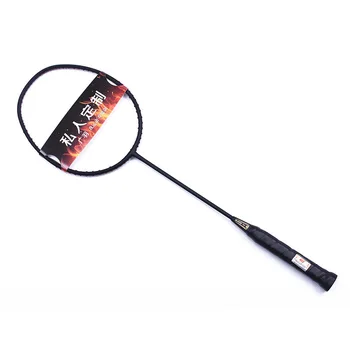 Kvalitné 3U Urážlivé Typ Black Záber Full Carbon Badminton Raketa Vysoká Libier Až 35LBS S Vypletenia Služby Q1015CMD