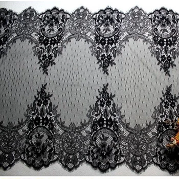 Kvalitné krásne rias čipkou Trim 55 CM ručne vyrábané textílie DIY odevné doplnky, záclony materiál