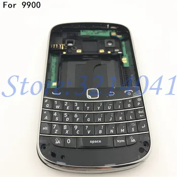 Kvalitné Originálne Pre Blackberry bold 9900 Bývanie Batérie, Dvere, Zadný Kryt Puzdro + klávesnica