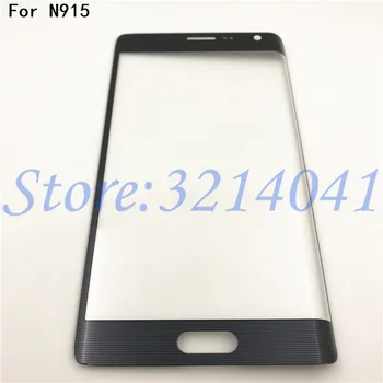 Kvalitné Predné sklo dotykový displej Pre Samsung Galaxy Note Okraji N915F N915A Dotykový Displej Vonkajší Panel S Logom