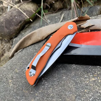 Kvalitné vonkajšie skladací nôž c239 psa nohu ložisko nôž camping, horolezectvo lov self-defense nástroj zadarmo darčeková krabička