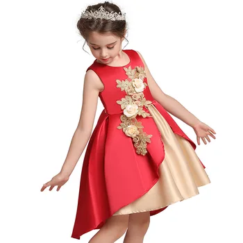 Kvet Dievča Svadobné Formálne Šaty Princezná Strany, plesové Šaty, Šaty pre Deti Dievča Oblečenie Narodeniny Formálne Večer Dieťa Dievča Kostým
