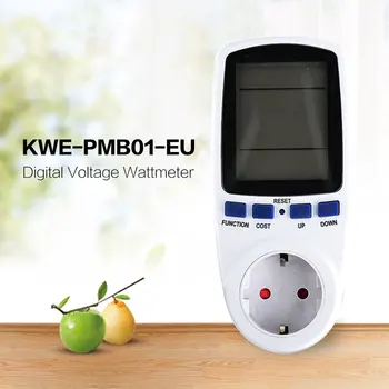 KWE-PMB01 Zástrčku Digitálne Napätie Wattmeter Spotreba W Energie Meter AC Elektrickej energie Analyzer Monitor ONLENY --