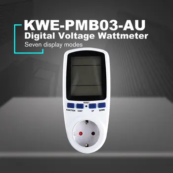 KWE-PMB01 Zástrčku Digitálne Napätie Wattmeter Spotreba W Energie Meter AC Elektrickej energie Analyzer Monitor ONLENY --