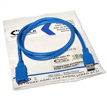 Kábel USB 3.0 A/M-A/H 1 M Azul