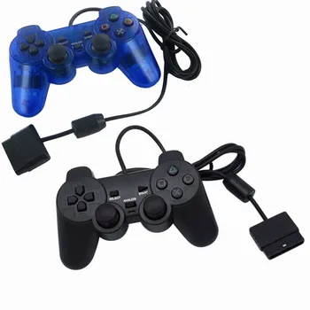 Káblové Gamepad Transparentná Červená/fialová, modrá/čierna Herný ovládač Rukoväť Vhodná Pre PS1 PS2 Herné Zariadenia Citlivé na Dotyk
