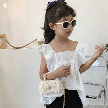 Kórejská Dievča Mini Peňaženky a Kabelky 2020 Princezná Crossbody Tašky pre Dievčatá, Malé Mince Peňaženky Puzdro Dieťa Strany Strane Tašky Kabelky